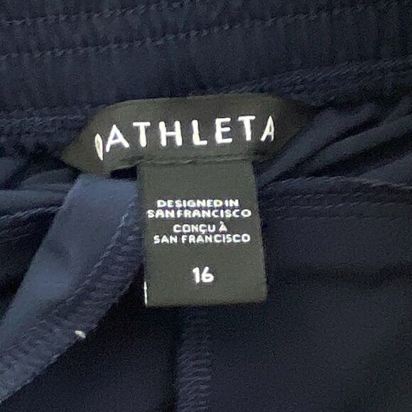 Athleta Trekkie North Jogger Pants Pockets Lightweight Womens 16 Blue Athleisure - Picture 8 of 13